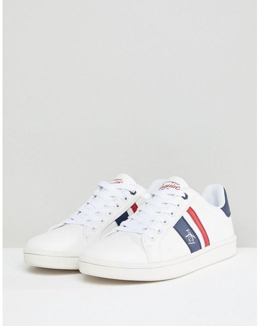 Penguin Steadman Retro Mens Sneakers White
