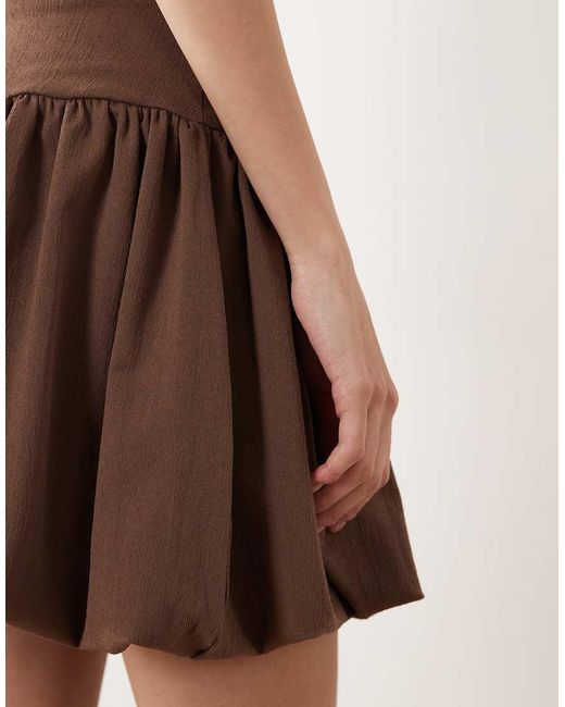 ASOS Natural Bubble Mini Skirt