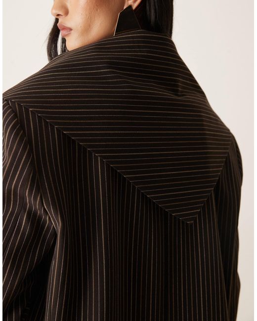 ASOS Brown Scarf Detail Blazer