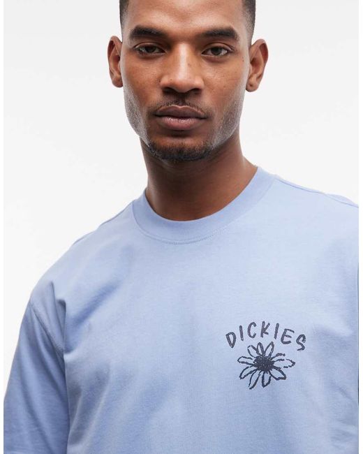 Dickies Blue Cherry Fork Backprint T-shirt for men