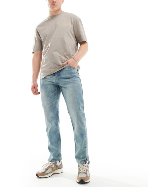 Good For Nothing – jeans aus mittelem denim mit weitem schnitt in Blue für Herren