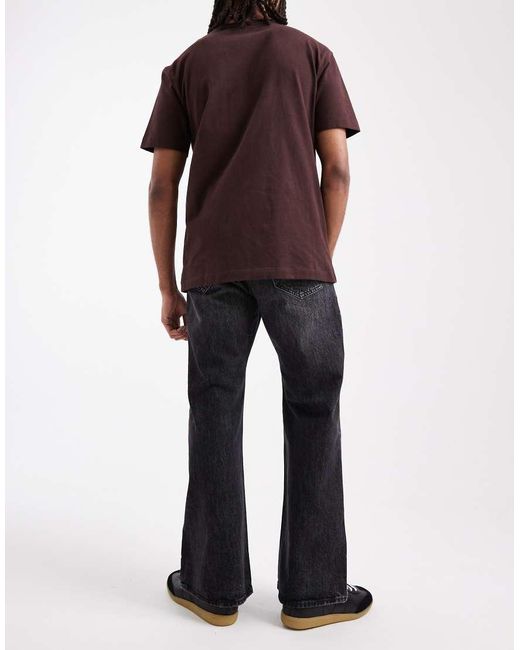 Jack & Jones Black Toby Flared Jeans for men