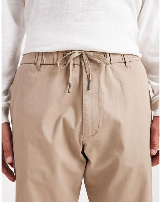 Jack & Jones Natural Relaxed Fit Chino With Drawstring Waist for men