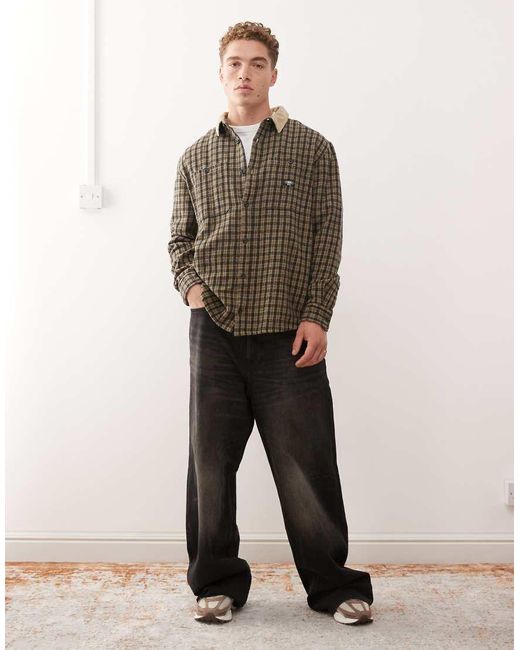 Quiksilver Brown Mercury Long Sleeve Shirt for men