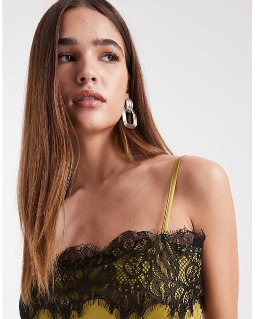 ASOS Multicolor – asymmetrisches camisole-oberteil aus satin