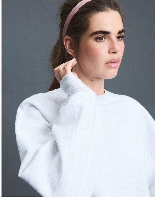 Stradivarius Gray Basic Sweatshirt