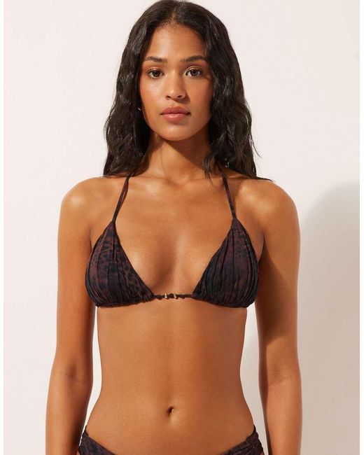 Calzedonia Brown Triangle Bikini Top