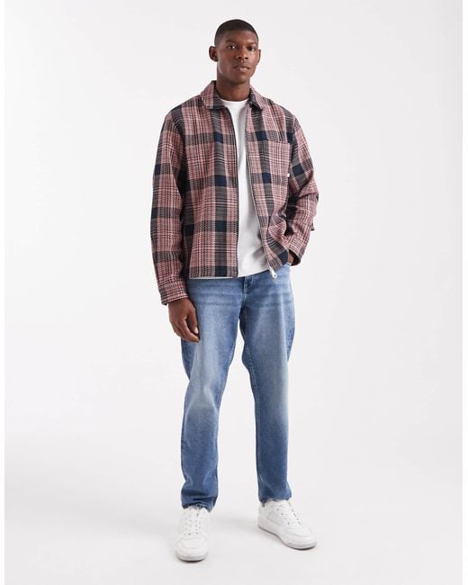 Farah Red Etienne Check Jacket for men