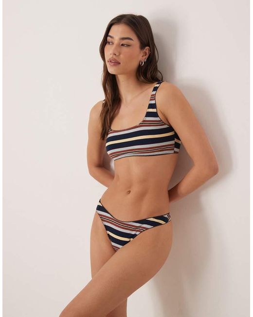 ASOS Black Taylor Stripe Bralette