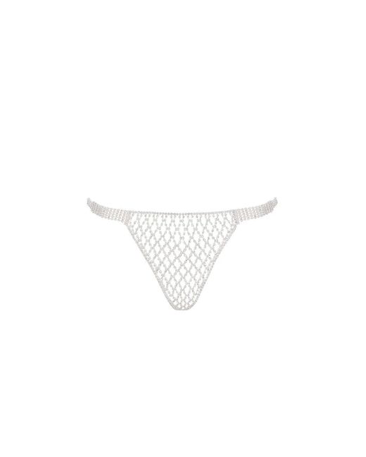 Bluebella Brown Elsa Diamond Lattice Thong