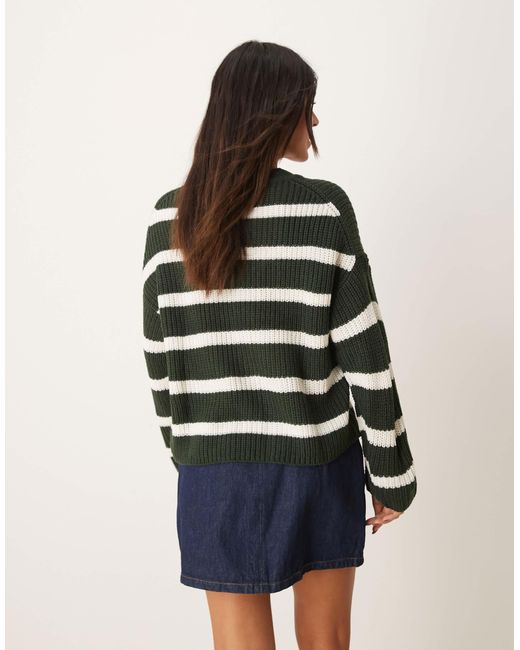 Jdy Blue – gestreifter pullover