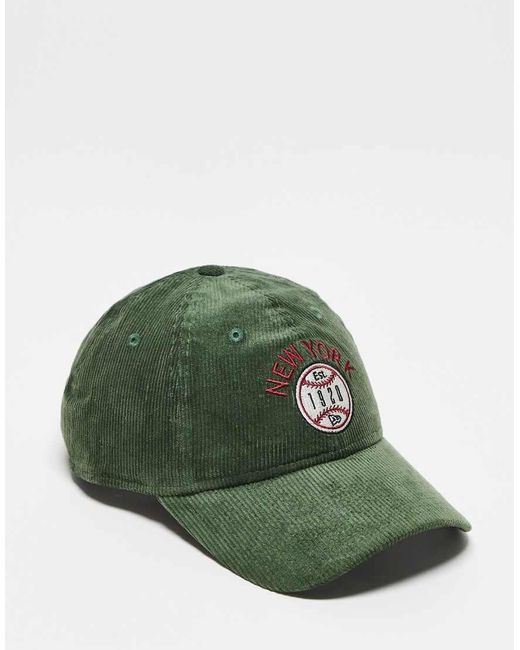 KTZ Green Cotton Rayon Logo Baseball Cap