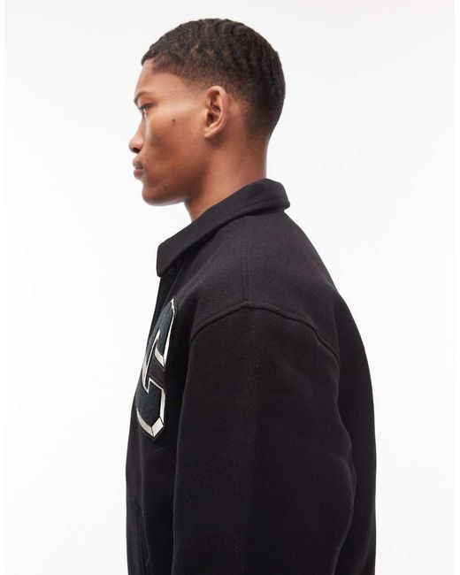 Carhartt Black World Class Varsity Bomber Jacket for men