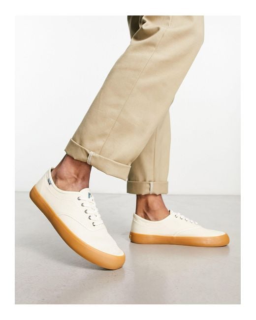 Element White Canvas Sneakers With Gum Sole for men