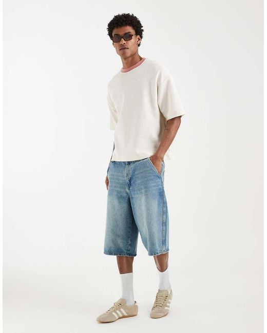 ASOS White Boxy Oversized T-shirt With Contrast Trim for men