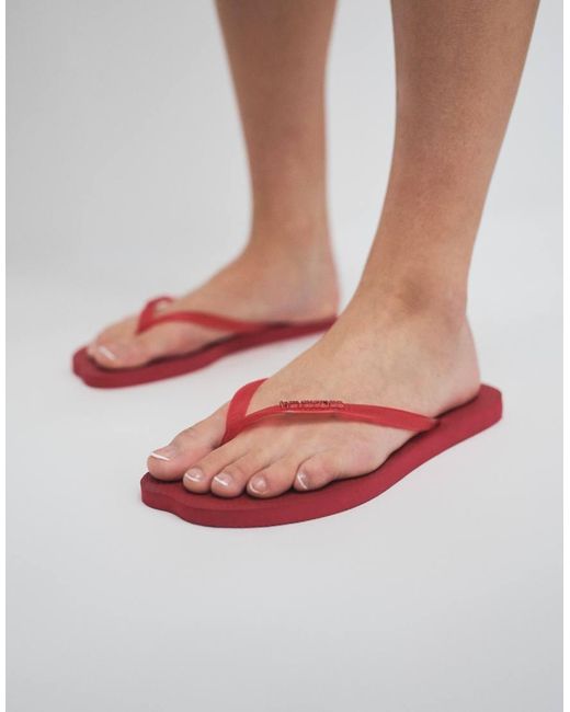 Havaianas Pink Slim Flip Flops