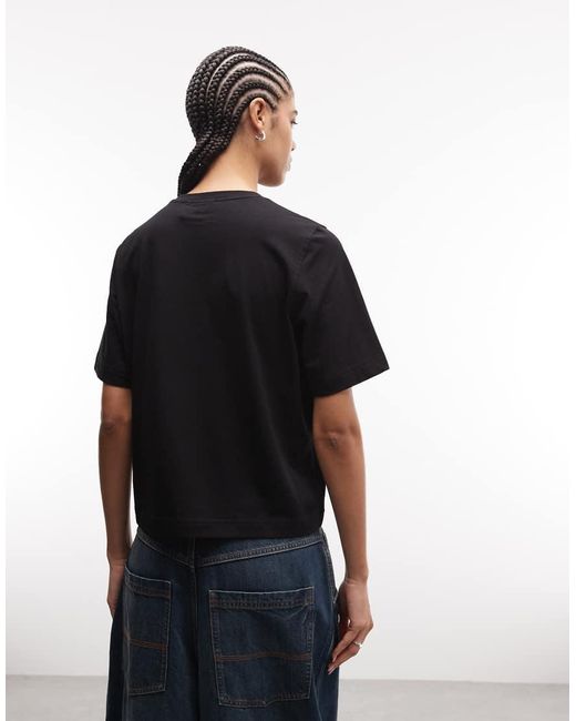 Weekday Blue Perfect Cotton Relaxed T-shirt