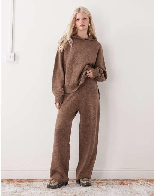 Felpa Con Cappuccio Oversize di Collusion in Brown