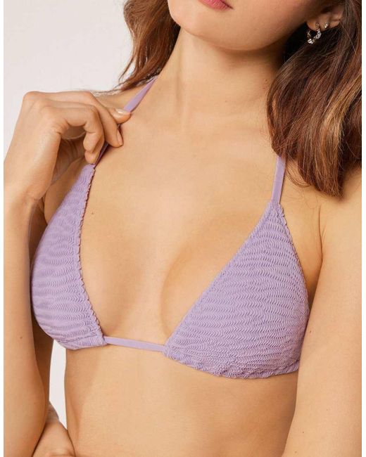 Calzedonia Purple Crinkle Waves