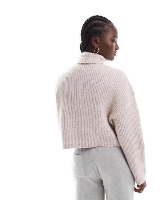 ONLY Gray Long Sleeve Rollneck Jumper