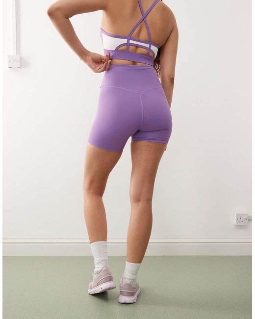 OOSC Purple Infinite High Waisted Shorts
