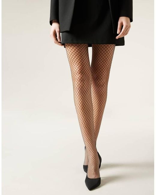 Calzedonia Natural Fishnet Tights