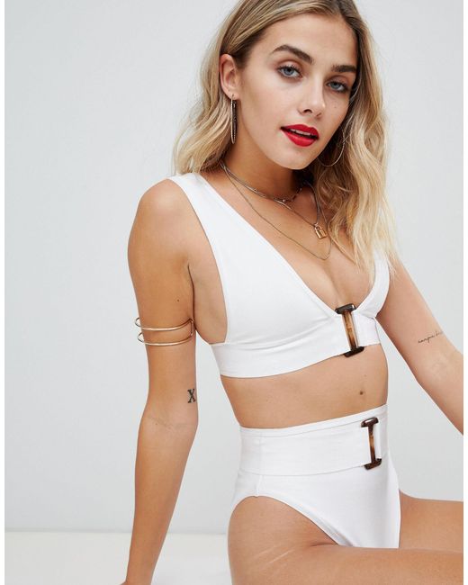 white bikini asos