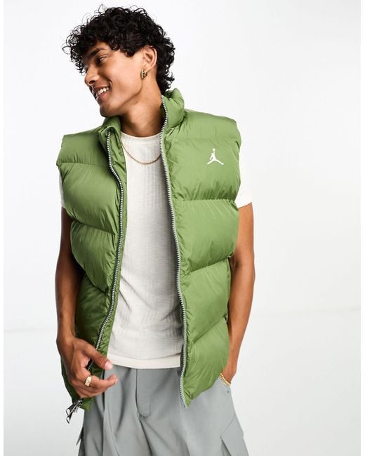 Nike – essentials – weste in Green für Herren