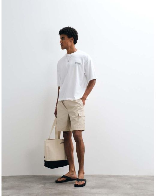 Only & Sons Natural Cargo Shorts for men
