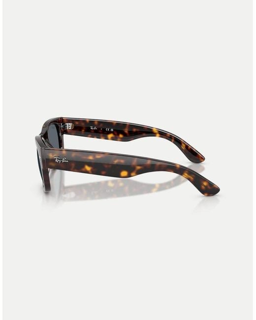 Ray-Ban Blue Mega Wayfarer Ii Square Sunglasses With Lens