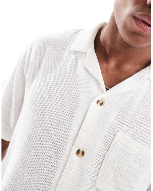 Cotton On White Cotton On Short Sleeve Shirt for men