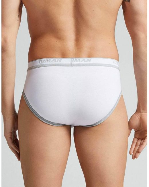 Intimissimi Blue Superior Cotton Briefs With Logo for men