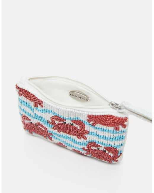 Portafoglio Con Zip E Perline di Pull&Bear in White