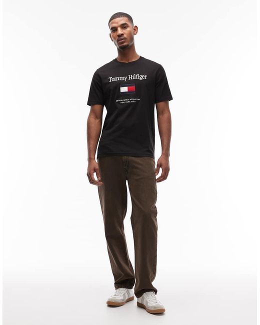 Tommy Hilfiger Multicolor Embro Flag T Shirt for men