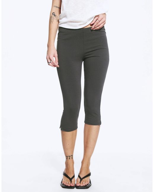 Weekday Gray Capri Trousers