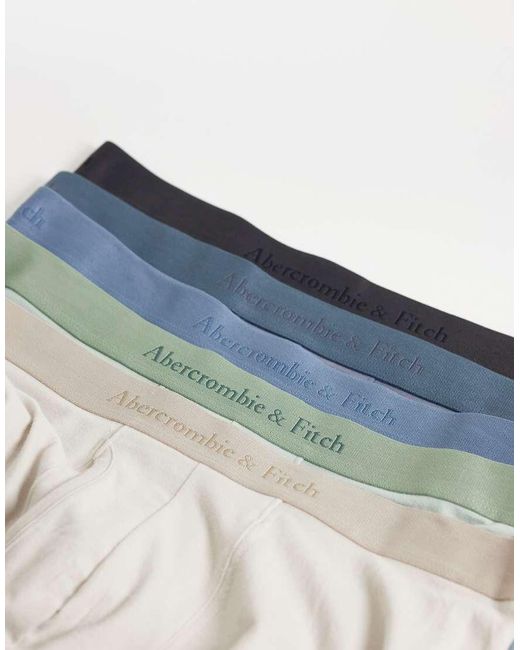 Abercrombie & Fitch Blue Abercrombie 5 Pack Boxer Set for men