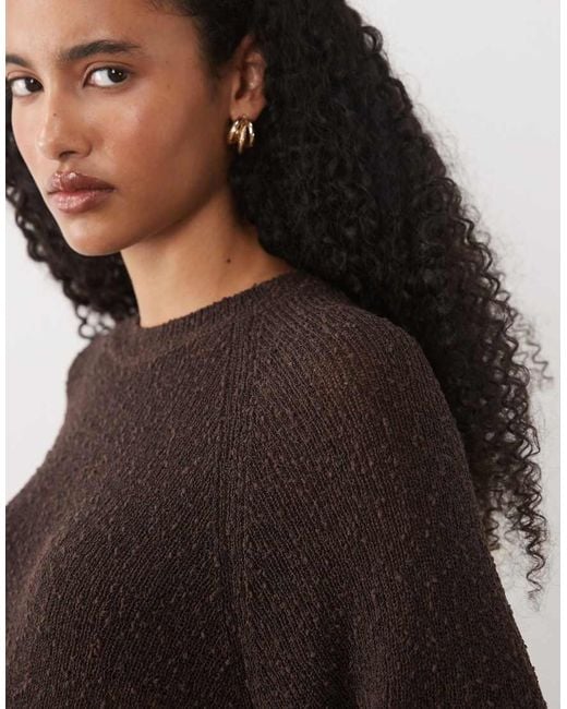 ASOS Black Crew Neck Slouchy Drop Sleeve T-shirt