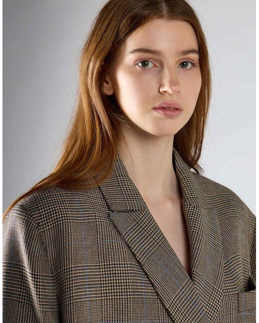 Glamorous Gray Double-Breasted Tailored Blazer
