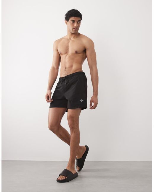 Jack & Jones Black Logo Swim Shorts for men