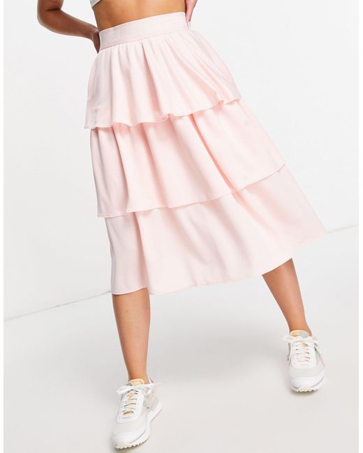 PUMA Pink Queen Frill Tiered Skirt