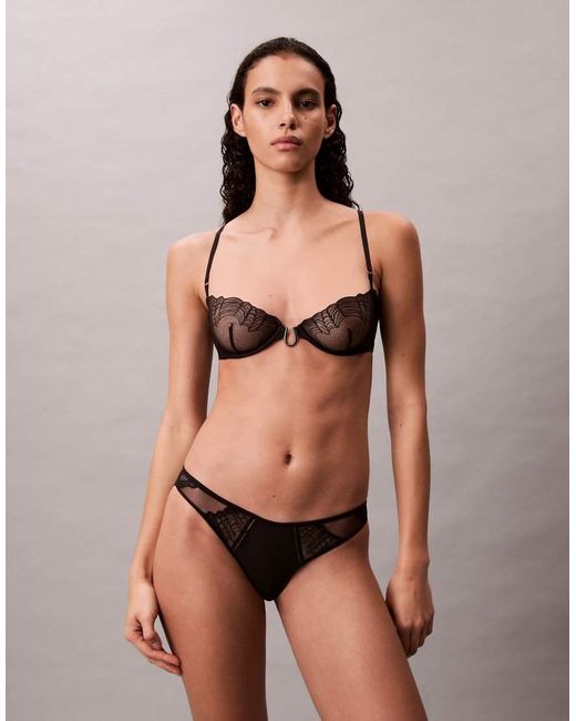 Calvin Klein Multicolor Sexy Satin Balconette Bra