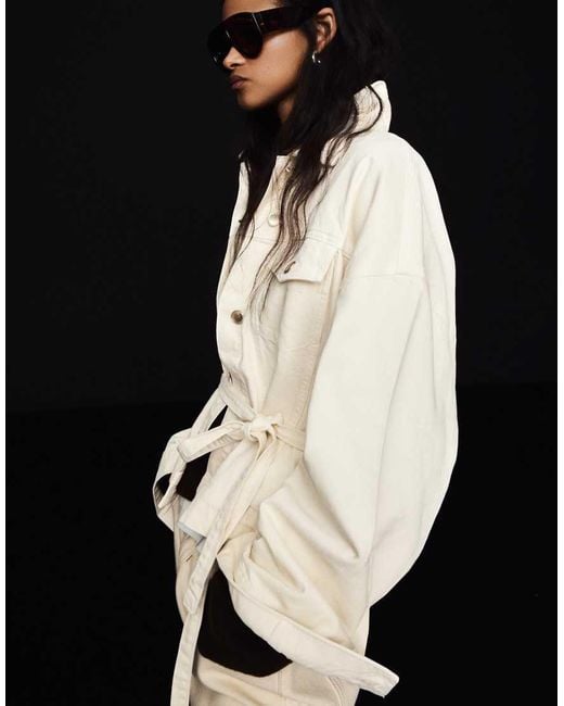 Bershka Black Oversize Denim Jacket