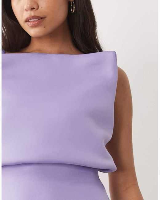 ASOS Purple Structured Cami Maxi Dress