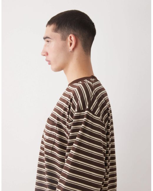 Xlarge – langärmliges t-shirt in Brown für Herren