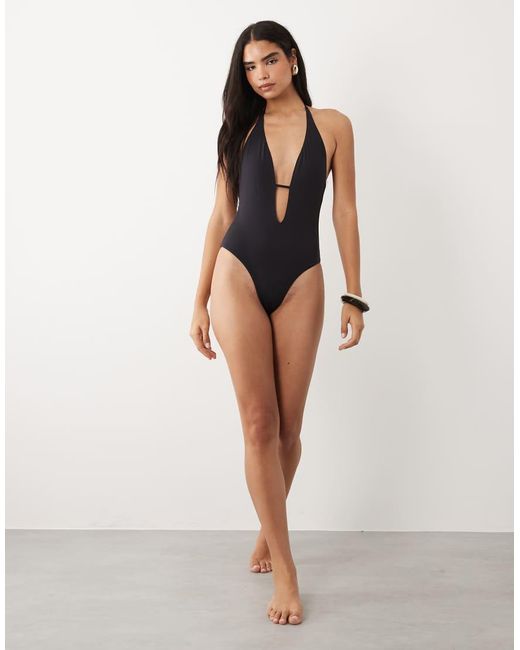 Tala Blue Halter Tie Back Swimsuit
