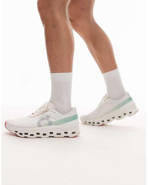 On Shoes White Cloudmster 1 Running Trainers for men