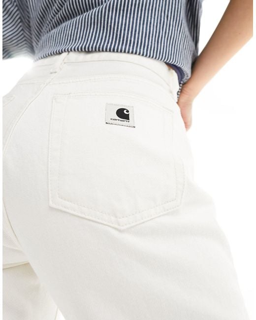 Noxon - jeans a vita alta bianchi di Carhartt in White