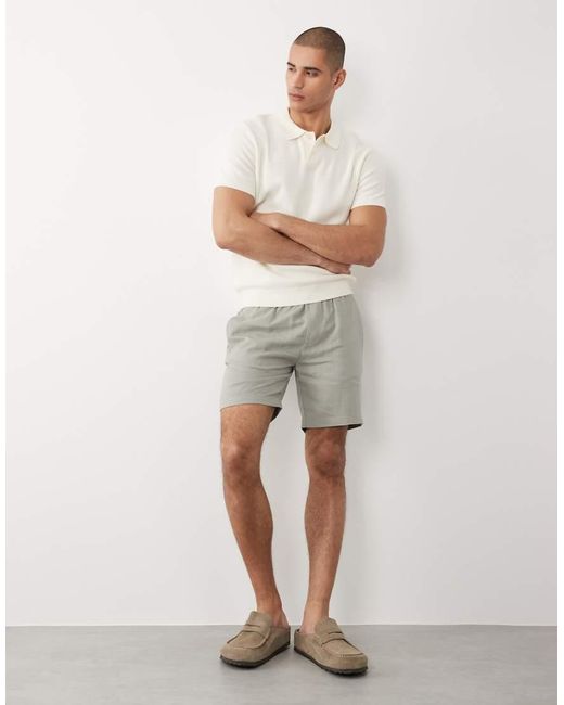 Pantaloncini di Threadbare in Natural da Uomo