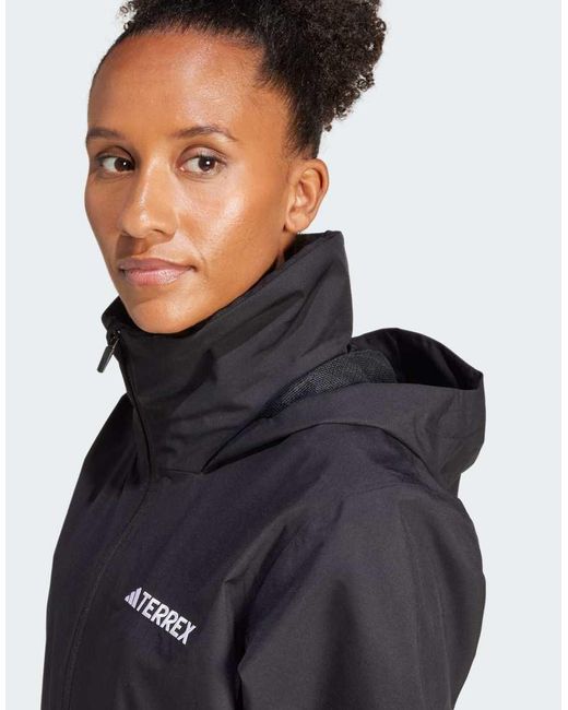 Adidas Originals Gray Multi Essentials 2L Rain Jacket