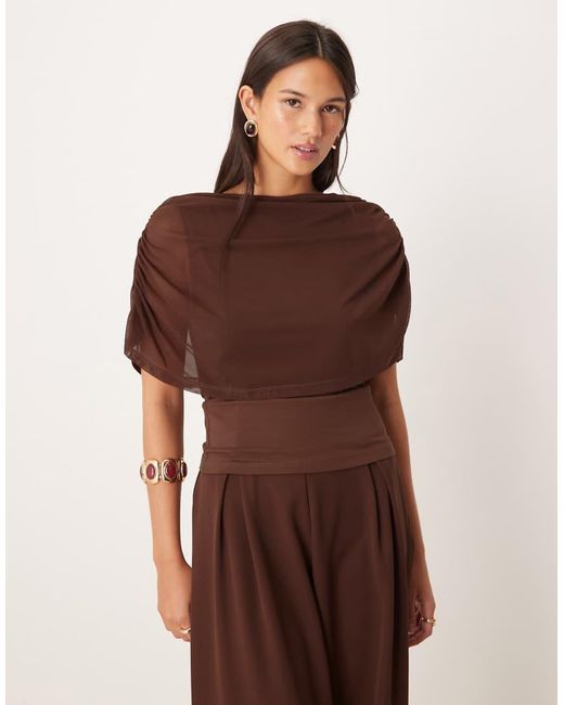 ASOS Cape-Top Van Mesh in het Brown